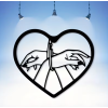 Love Market Μεταλλικό Kinky Wall Art Μαύρο Party Gags