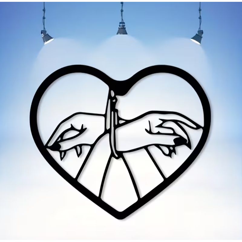 Love Market Μεταλλικό Kinky Wall Art Μαύρο Party Gags