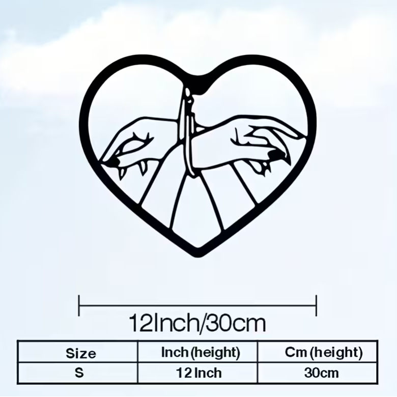 Love Market Μεταλλικό Kinky Wall Art Μαύρο Party Gags