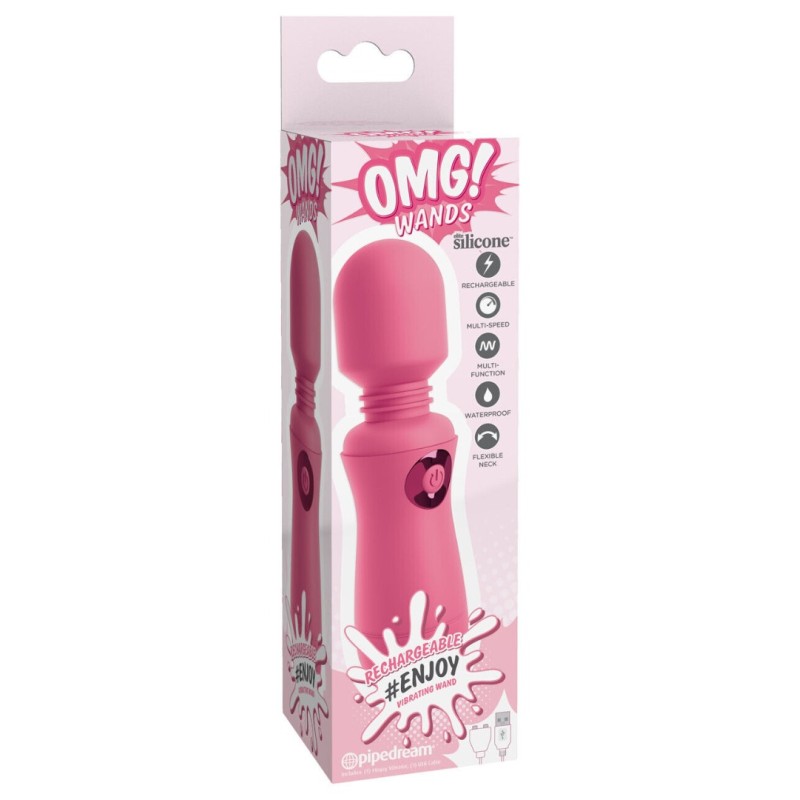 Pipedream Wand Vibrator OMG! #Enjoy Pink Wand