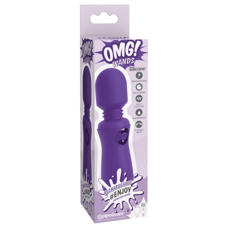 Wand Vibrator OMG! #Enjoy Purple Pipedream Wand Vibrator OMG! #Enjoy Purple Wand