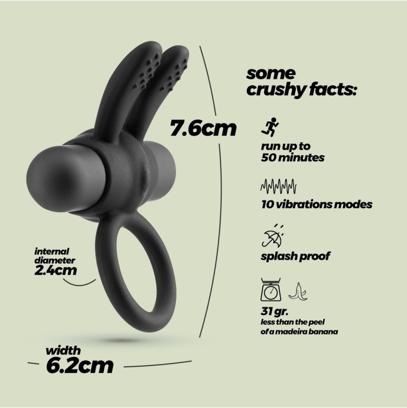 Cock Ring Crushious Pluto Black