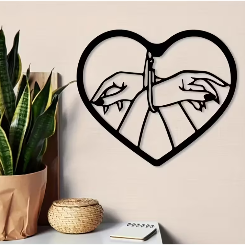 Μεταλλικό Kinky Wall Art Μαύρο