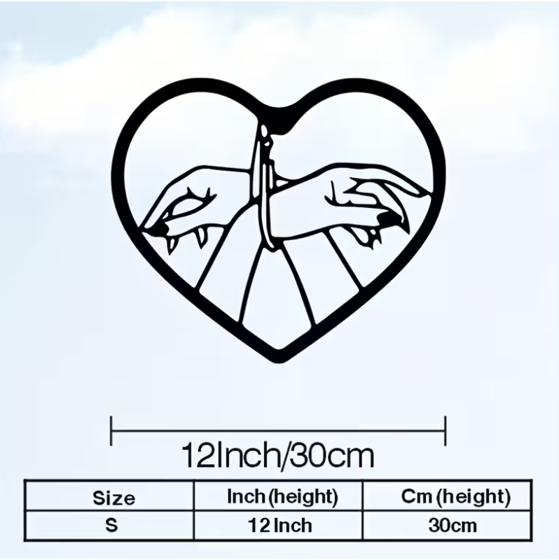 Μεταλλικό Kinky Wall Art Μαύρο