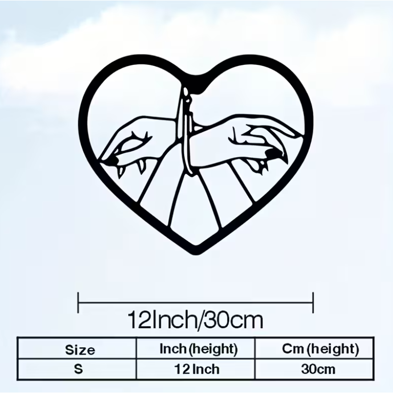 Μεταλλικό Kinky Wall Art Μαύρο