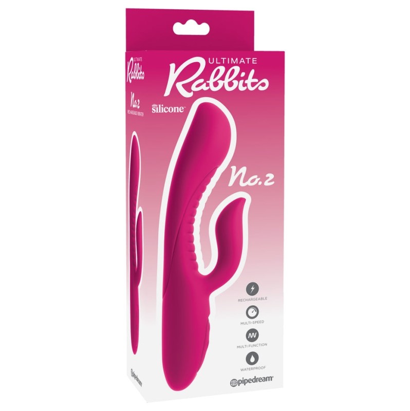 Rabbit Vibrator Pipedream Ultimate Rabbit No. 2 Fuchsia