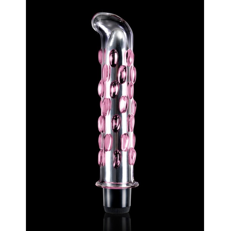 Glass G-Spot Vibrator Icicles No. 19 Pink