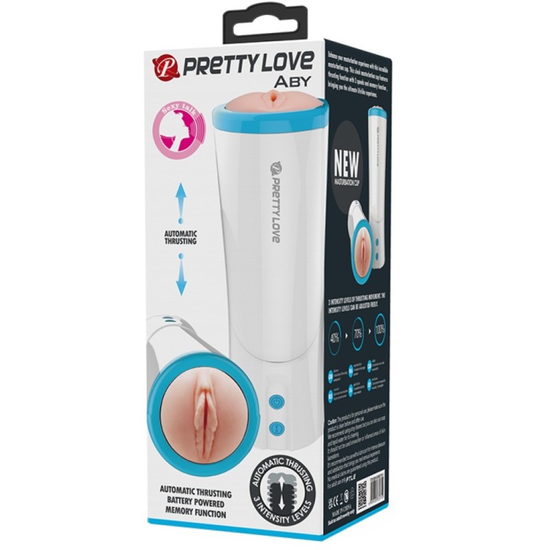Vibrating Stroker Pretty Love Aby Pussy Nude