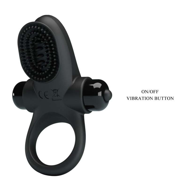 Pretty Love Δαχτυλίδι Πέους Pretty Love  Vibrant Penis Ring 2 Μαύρο Δαχτυλίδια Πέους