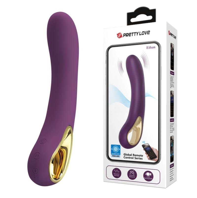 G-Spot Vibrator Pretty Love Ethan Purple