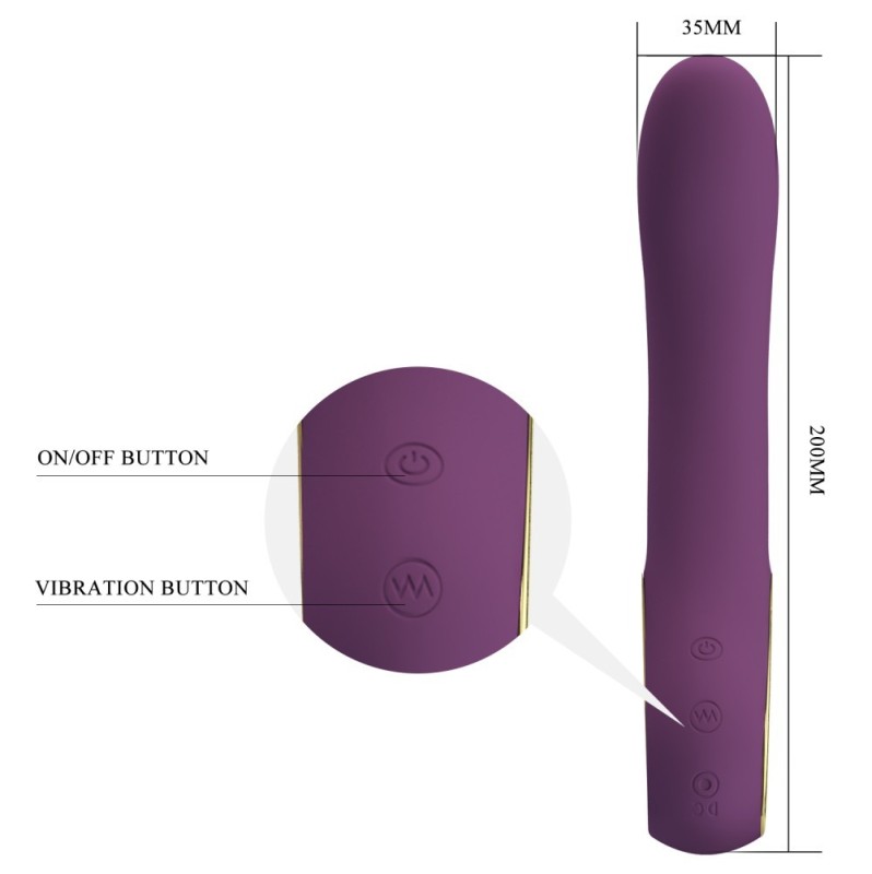 G-Spot Vibrator Pretty Love Ethan Purple