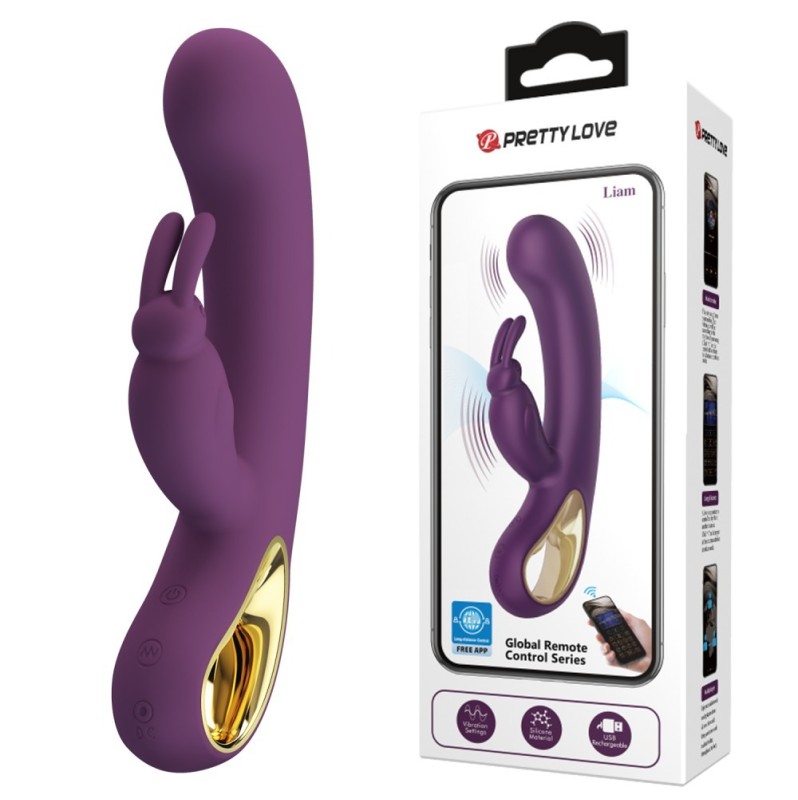 Rabbit Vibrator Pretty Love Liam Purple