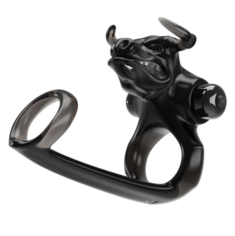 Cock Ring Pretty Love Bull Warrior Black