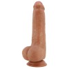 Ρεαλιστικό Dildo Pretty Love Draco Με Όρχεις 23cm Καφέ