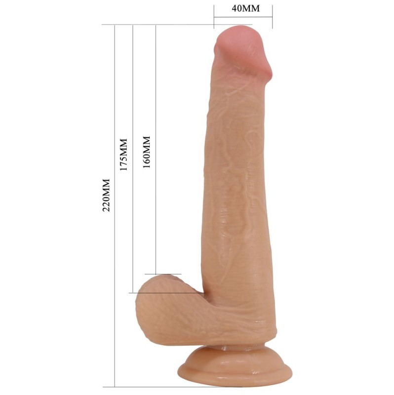 Realistic Dildo Pretty Love Tallen 22cm Nude