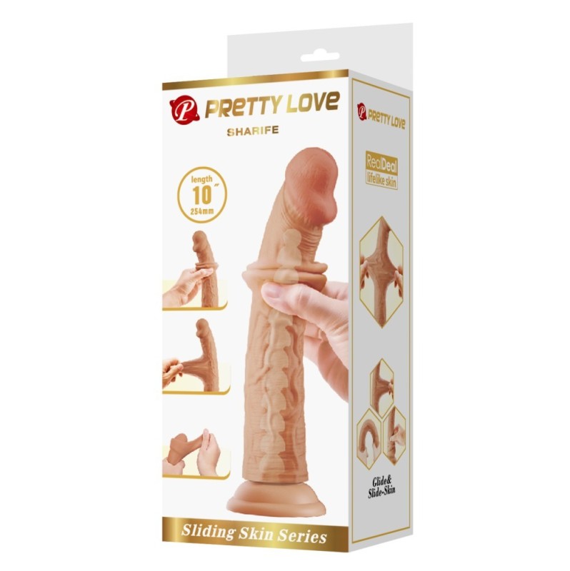 Ρεαλιστικό Dildo Pretty Love Sharife 25cm Μπεζ