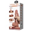 Realistic Dildo Pretty Love Sliding Skin 19cm Brown