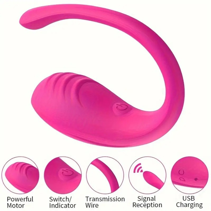 Vibrating Smart Egg With APP Control Pink