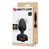 Pretty Love Πρωκτική Δονούμενη Σφήνα Με Φως Pretty Love Olman Μαύρη Σφήνες με δόνηση