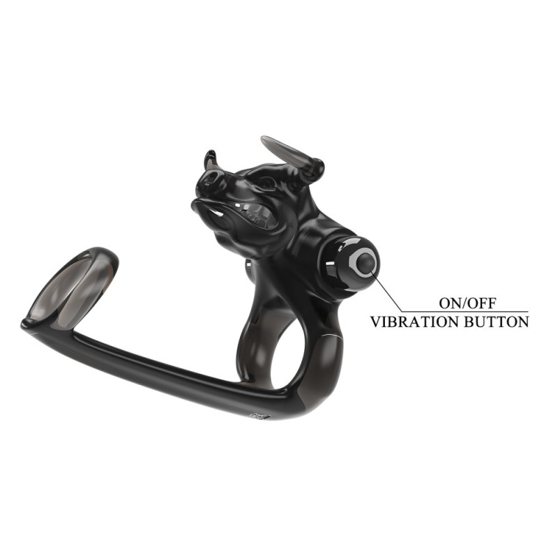 Pretty Love Cock Ring Pretty Love Bull Warrior Black Cock Rings