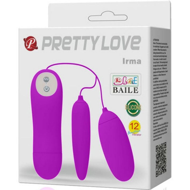 Pretty Love Double Vibrating Egg Pretty Love Irma Purple Vibrating Eggs
