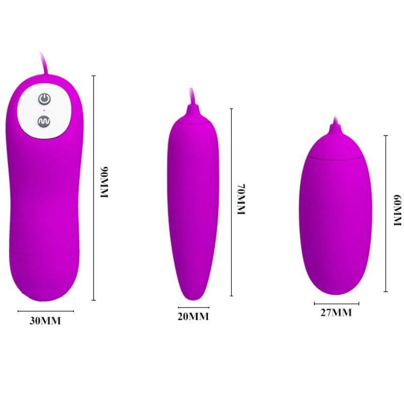 Pretty Love Double Vibrating Egg Pretty Love Irma Purple Vibrating Eggs