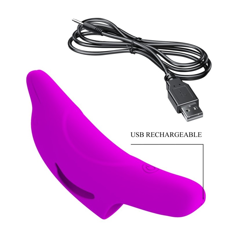 Finger Vibrator Pretty Love Delphini Purple Pretty Love Finger Vibrator Pretty Love Delphini Purple Clit Toys