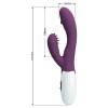 Pretty Love Rabbit Vibrator Pretty Love Andre Dark Purple Rabbit
