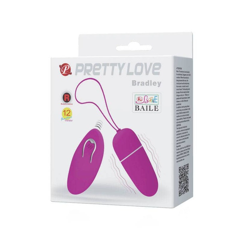 Pretty Love Δονούμενο Αυγό Pretty Love Bradley Μοβ Δονούμενα Αυγά