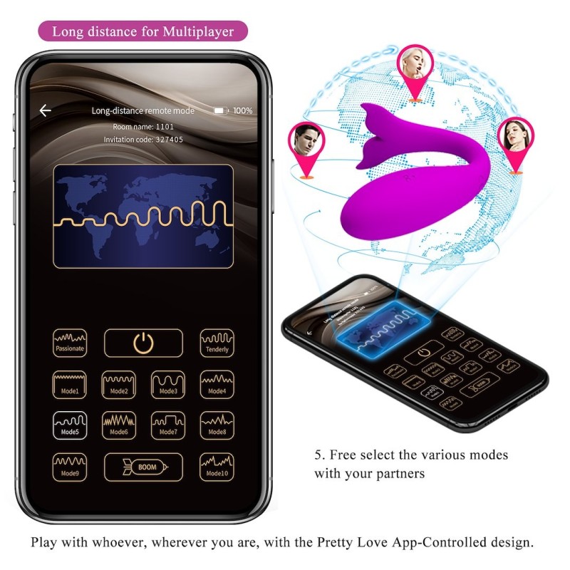 Pretty Love Vibrating Smart Egg Pretty Love Jayleen Purple Sex Toys For Couples