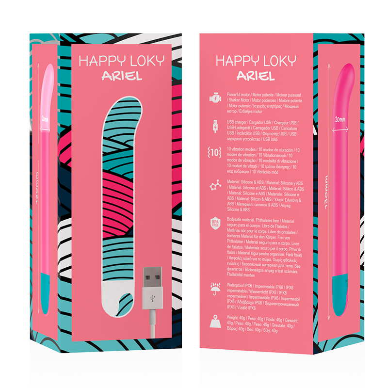 G-Spot Vibrator Happy Loky Ariel Pink Happy Loky G-Spot Vibrator Happy Loky Ariel Pink G-Spot