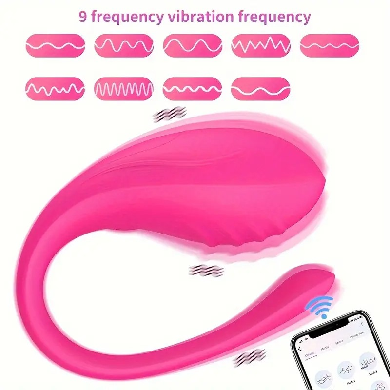 Vibrating Smart Egg With APP Control Pink Love Market Vibrating Smart Egg With APP Control Pink Sex Toys For Couples