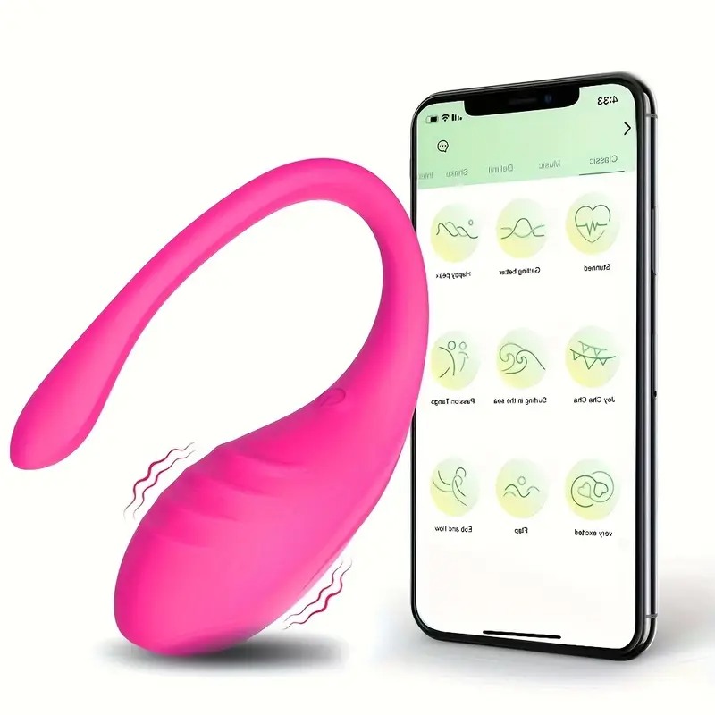Vibrating Smart Egg With APP Control Pink Love Market Vibrating Smart Egg With APP Control Pink Sex Toys For Couples