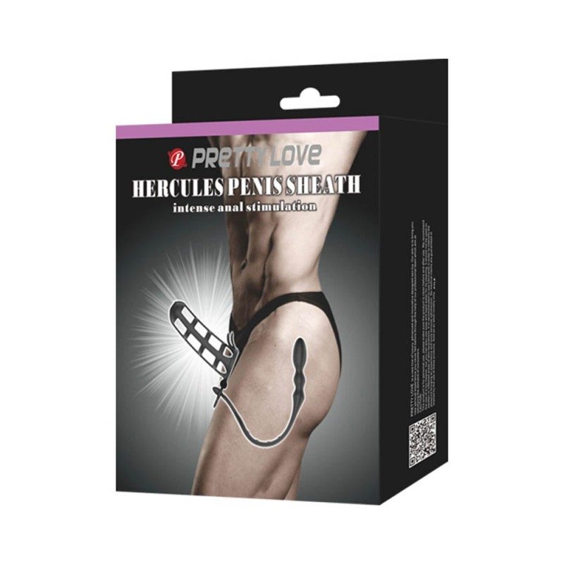 Προέκταση Πέους Με Σφήνα Pretty Love Hercules Penis Sheath Μαύρη Pretty Love Προέκταση Πέους Με Σφήνα Pretty Love Hercules Penis Sheath Μαύρη Διέγερση Προστάτη
