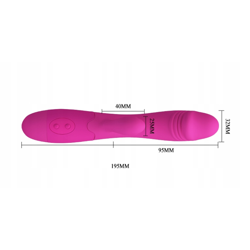 Pretty Love Rabbit Vibrator Pretty Love Snappy Fuchsia Rabbit