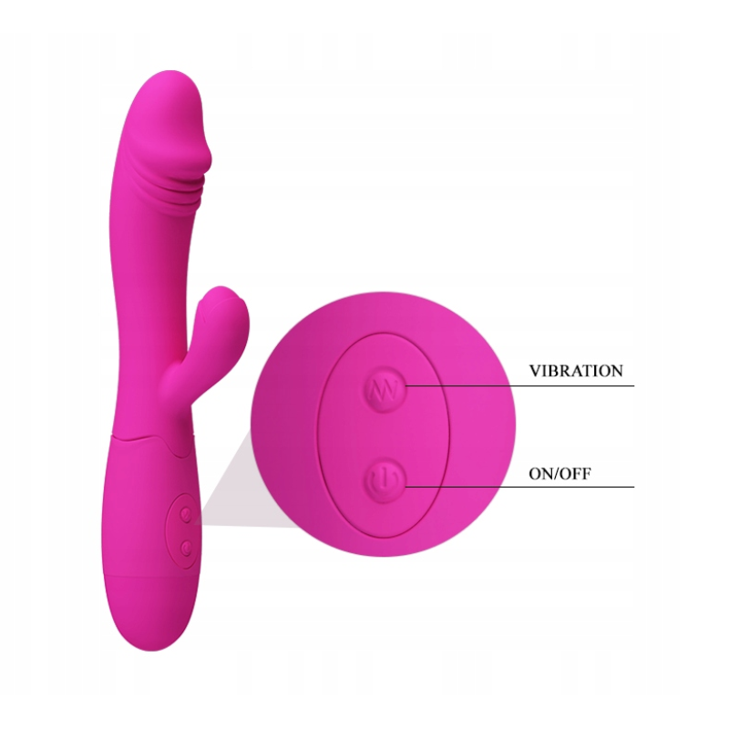 Pretty Love Rabbit Vibrator Pretty Love Snappy Fuchsia Rabbit