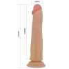 Pretty Love Ρεαλιστικό Dildo Pretty Love Sharife 25cm Μπεζ Ρεαλιστικά