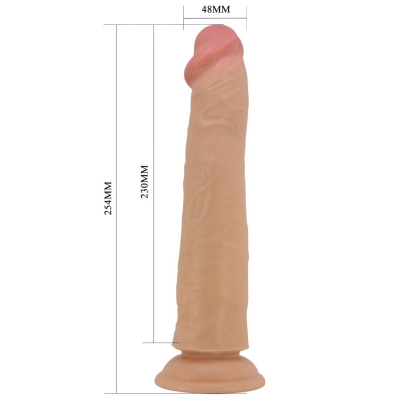 Pretty Love Ρεαλιστικό Dildo Pretty Love Sharife 25cm Μπεζ Ρεαλιστικά