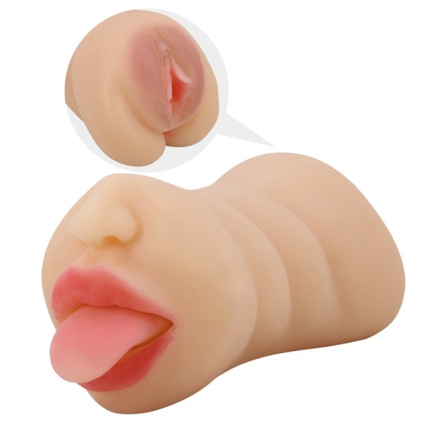 Stroker 2in1 Crazy Bull Sarah Mouth & Vagina Nude