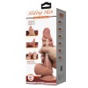 Pretty Love Realistic Dildo Pretty Love Sliding Skin 19cm Brown Realistic