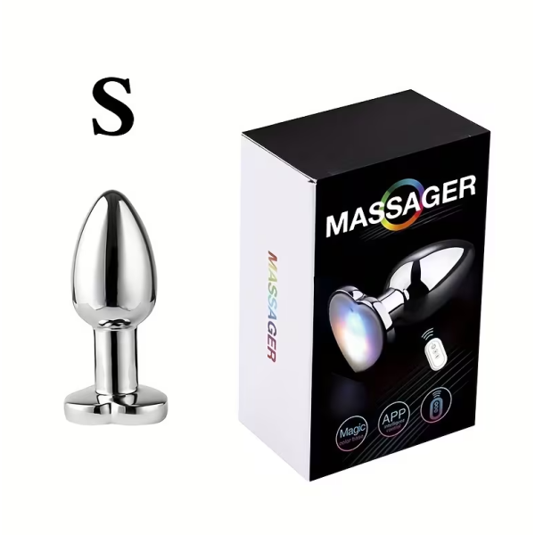 Πρωκτική Δονούμενη Σφήνα Καρδιά Με Φως Love Market Small