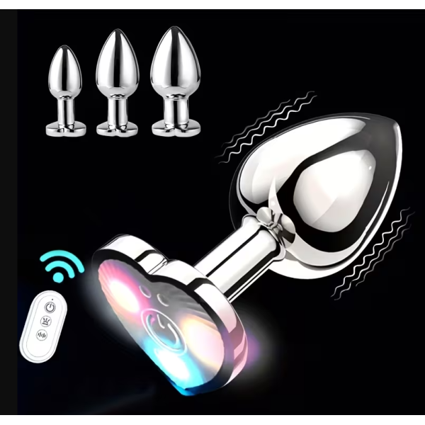 Πρωκτική Δονούμενη Σφήνα Καρδιά Με Φως Love Market Small Πρωκτική Δονούμενη Σφήνα Καρδιά Με Φως Love Market Small