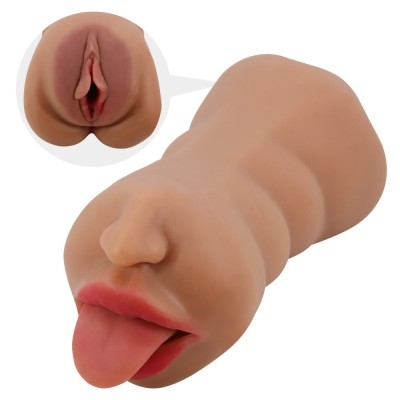 Stroker 2in1 Crazy Bull Sarah Mouth&Vagina Brown Stroker 2in1 Crazy Bull Sarah Mouth&Vagina Brown