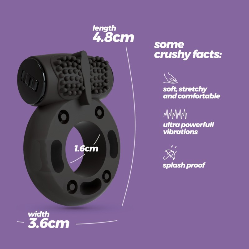 Cock Ring Crushious Booster Black