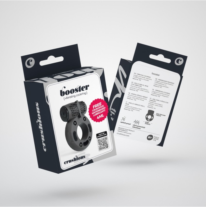 Cock Ring Crushious Booster Black