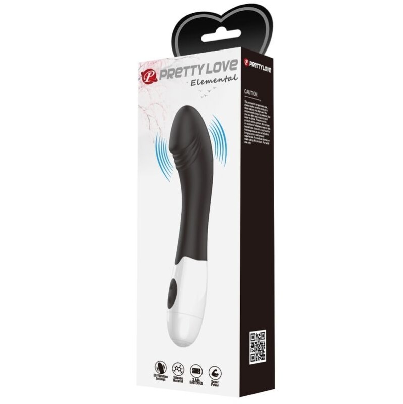 G-Spot Vibrator Pretty Love Elemental Black