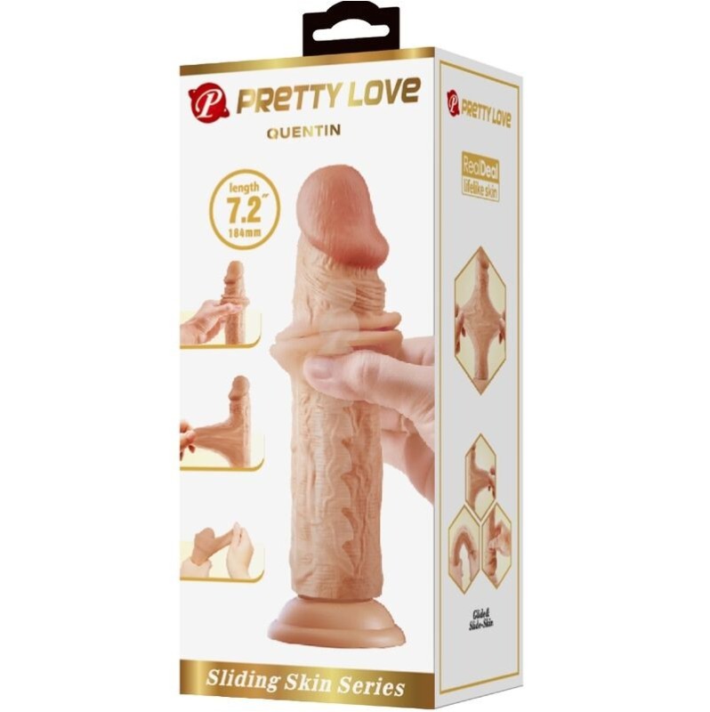 Ρεαλιστικό Dildo Pretty Love Quentin 18cm Μπεζ