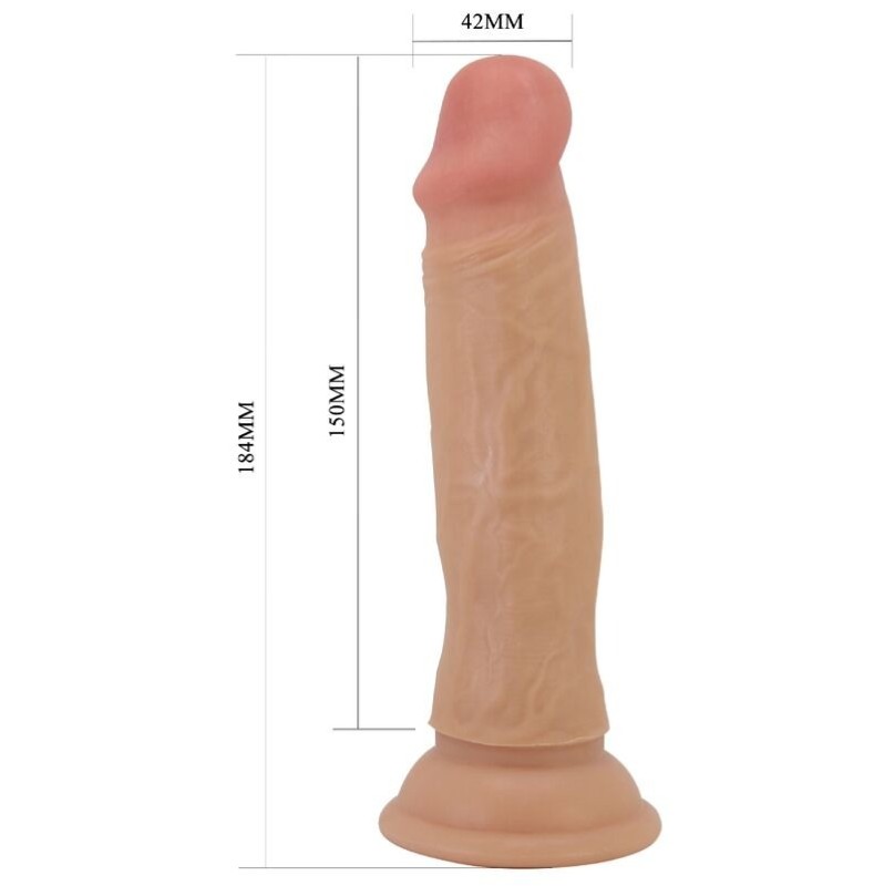 Ρεαλιστικό Dildo Pretty Love Quentin 18cm Μπεζ