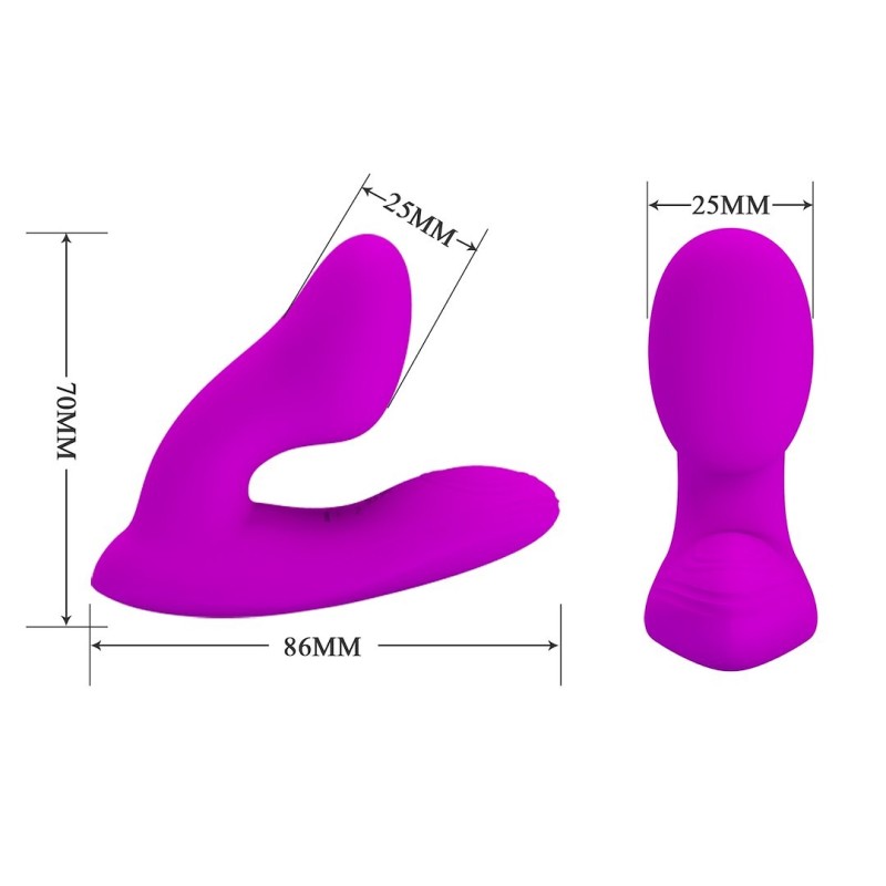 Clit & G-Spot Vibrator Pretty Love Melvin Purple
