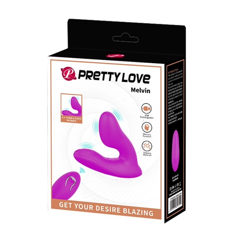 Clit & G-Spot Vibrator Pretty Love Melvin Purple